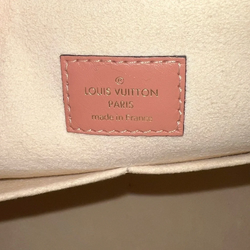 Louis Vuitton Tuileries Handbag Monogram Canvas with Leather PEACH in EUC!!! - Picture 8 of 11